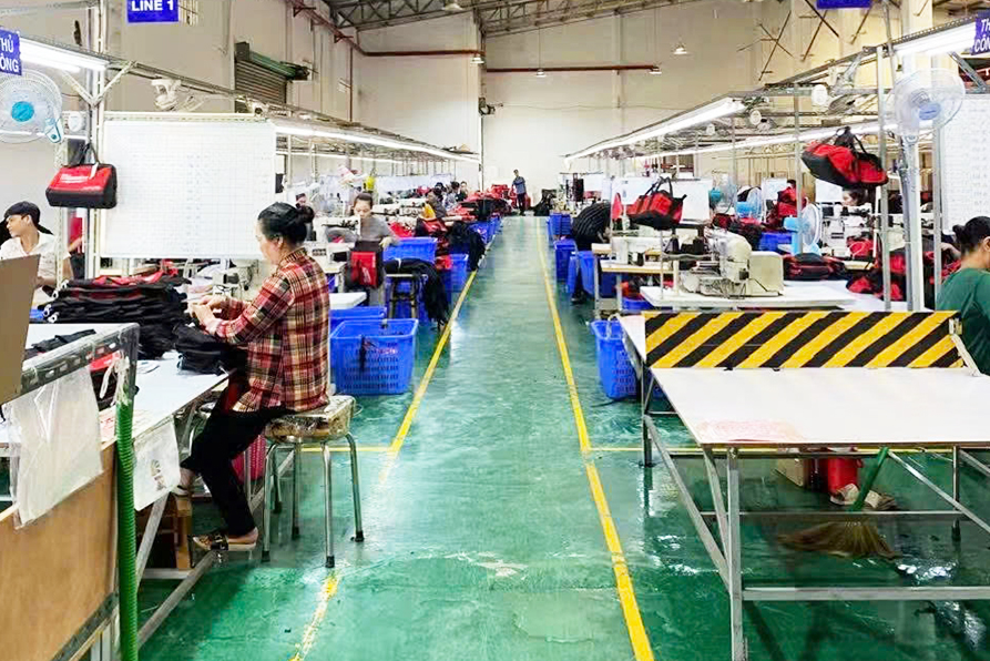 Khu sản xuất balo, túi xách